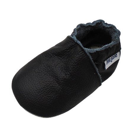 

Mejale Baby Boy Girl Shoes Slippers Soft Soled Leather Moccasins Anti-Skid Infant Toddler Prewalker(Black 24-36 Months)