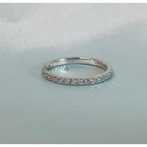 Moissanite Diamond Half Eternity Wedding Band for Women, Handmade Minimalist 925 Sterling Silver Ring Gift