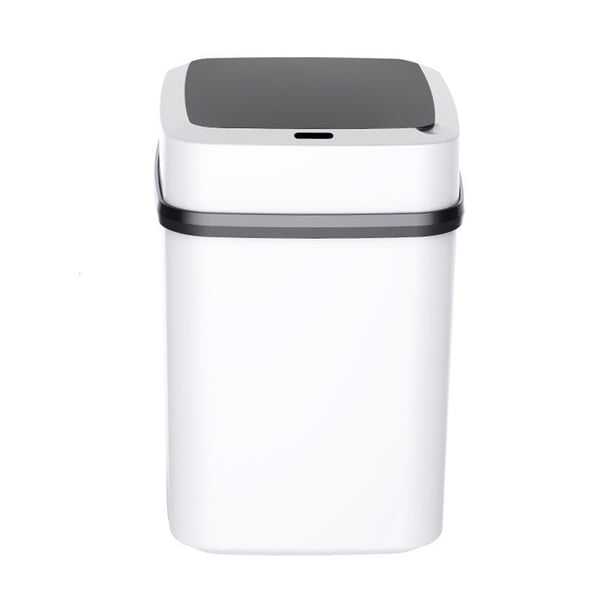 Monstrate Cubo de basura inteligente, cubo de basura inteligente de inducción con Sensor infrarrojo automático con tapa, cubo de basura con interruptor Suministros de limpieza para el hogar 13L Monstrate HA062158-01B