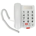 Big Button Corded Phone, Pre Storage Corded Landline Telephone For