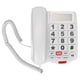 thumbnail image 3 of Teléfono fijo con cable identificador de llamadas Botón grande Teléfono con cable Volumen ajustable Dial de un toque Fácil de leer para personas mayores, 3 of 8