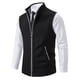 thumbnail image 2 of Chaleco de punto para hombre, chaleco sin mangas con cuello alto, chaleco con cremallera engrosada, 2 of 6