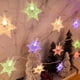 thumbnail image 4 of 1.5m Snowflake String Garland Fairy Lights Christmas Decoration 2024 Xmas tree hanging lamps New Year noel Bedroom Home Decor, 4 of 5