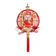 thumbnail image 4 of Tachiuwa Chinese New Year Hanging Decorations 2024 Sign Good Luck Charms Feng Shui Decor Tassel Pendant for Garden Holiday D, 4 of 10