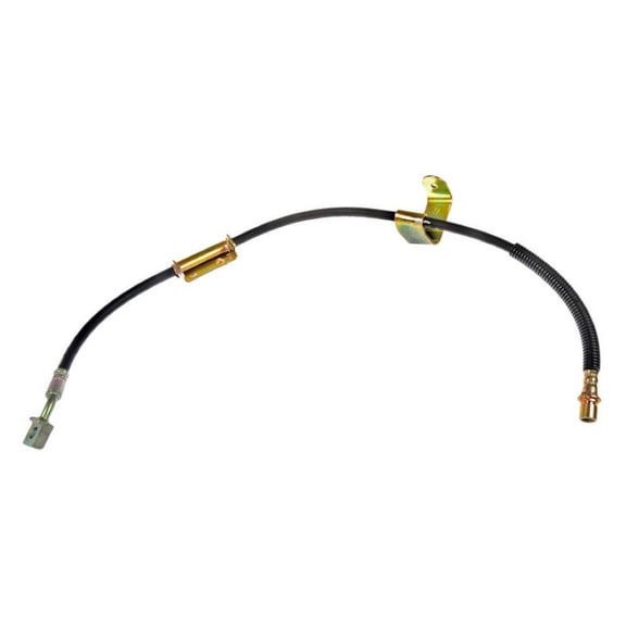 KarParts360 For Hummer H2 2008 2009 Brake Hose | EPDM Rubber Hose | Black Color | 10.75 inches Axis 1 Length | Treated Steel End 1 Fitting Material | Banjo End 1 Fitting Type | For 15218120, 15875930