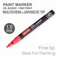 thumbnail image 2 of ZEYAR Paint Markers, Expert of Rock Painting, Fine Point 24 Colors, AP Certified. Permanent Ink & Waterproof, Works on Rock, Wood, Glass, Metal, Ceramic and More (24 Colors Fine Point), 2 of 6