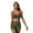 Green-a, variant on Women 2 Piece Swimsuits with Boy Shorts, Tie Front Push-up Bikini Sets Seamless High Waisted Shorts with Pockets Bathing Suit