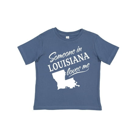 

Inktastic Someone in Louisiana Loves Me Gift Toddler Boy or Toddler Girl T-Shirt