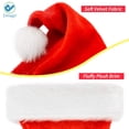 thumbnail image 3 of Deago 1PCS Christmas Hats Holiday Santa Hat Comfort Red Velvet Hats Ornaments for Xmas New Year Festival Holiday Party Supplies (Children), 3 of 8