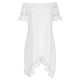thumbnail image 3 of Puntoco Vestido De Verano Informal Con Cuello Redondo Y Encaje Blanco, Manga Corta, Hueco, Vestido De Manga Corta Con Cuello Redondo, Blanco M,Regalos Para Mujer Joven, 3 of 5