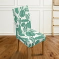 thumbnail image 5 of Tropical Green Leaf 4 Piece Parsons Chair Slipcover for Dining Room Chair Covers Set of 4 High Stretch Washable Chairs Protector Cover for Party Pet Protection Universal Fit Soft Polyester, 5 of 7