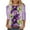 Purple, variant on Womens Blouses Long Sleeve Alzheimer's Women's Fashion Tees Casual Crewneck 3/4 Sleeve Loose T Shirt Ladies Tops Blouses Shirts