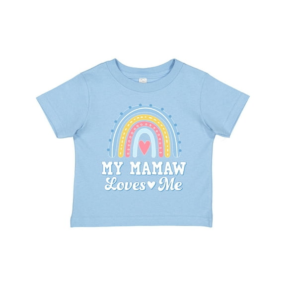 Inktastic My Mamaw Loves Me Girls Retro Rainbow Girls Toddler T-Shirt
