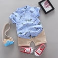 thumbnail image 2 of HCNTES Baby Boy Clothes Outfits Tops+Pants Dinosaur T-shirt Toddler Cartoon Set Kids Baby Clothes, 2 of 7