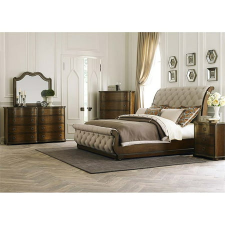 liberty furniture cotswold 5 piece upholstered king sleigh bedroom