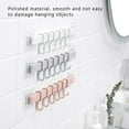 thumbnail image 2 of Bewildely Soporte de gancho de almacenamiento de cocina de alta , 6 ganchos, soporte de pared para puerta, colgador para cuchara, cuchara, baño, Juegos de accesorios de baño gris, 2 of 6
