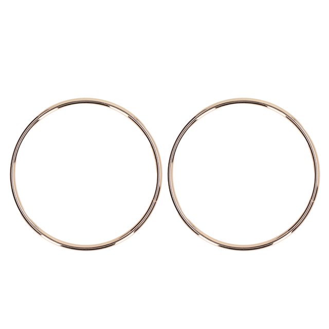 2 Pcs Poignées de Sac à Main Accessoires DIY Finition Soignée Forme Ronde Haute Dureté Poignées de Sac Or Clair