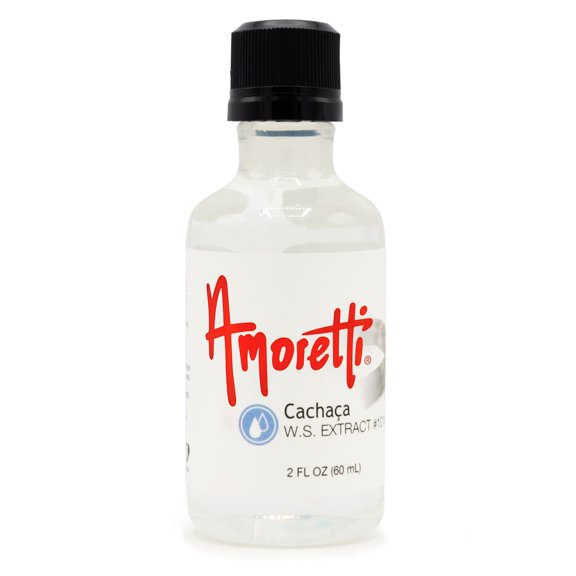 Amoretti - Cachaca Extract Water Soluble 2 oz - Highly Concentrated & Perfect For Pastry, Savory, Brewing, and more, Preservative Free, Vegan, Kosher Pareve, Keto Friendly