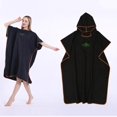 thumbnail image 3 of QccHieUs Surf Poncho Changing Robe, Adult Fast Dry Microfiber Wetsuit Changing Towel, Lightweight Hooded Rope for Surfing Beach Swim Water Sports Black, 3 of 6