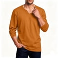 thumbnail image 7 of ZRGHAOYLQ Big and Tall Men's Solid Color V Neck Shirts Long Sleeve Casual Notch Neck Tops Comfortable Breathable Shirts for Men, 7 of 7