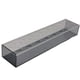 thumbnail image 4 of Jarrón de flores rectangular de acrílico, contenedor de flores, decoración floral gris, 4 of 9