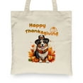thumbnail image 2 of Happy Thanksgiving Australian Shepherd Welcome Thankful Fall Autumn Pumpkin Canvas Tote Bag Aussie Dog Lover Gifts Reusable Shopping Grocery Bag - 02021, 2 of 5