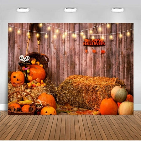 Image of 7x5ft Autumn Thanksgiving Photography Backdrop Pumpkin Photography Backdrop for Thanksgiving Day Children Party Decorations Photo Background