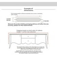 thumbnail image 3 of 16x63" White Lace Table Runner - Embroidered Rectangular Farmhouse Table Cover for Dining Table, Coffee Table, Dresser  Washable Linen-Like Polyester, 3 of 6