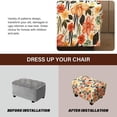 thumbnail image 3 of DssengPrinted Storage Ottoman Slipcover  Stretch Stool Cover Footrest Sofa Slipcovers Rectangle Footstool Protector Covers 24-25.6in, 3 of 12
