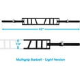 thumbnail image 3 of Yes4All Multi Grip Barbell & Cable Attachment - Swiss Bar, American Bar for Greater Range of Motion, with 2 Collars, Fits Olympic Weight Plates - Home Gym & Support Pressing, Lifting & Curls, 3 of 8