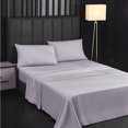thumbnail image 4 of Bedding, bedding, single piece, solid color matte bed sheets, home textiles, bed sheets, four piece set, 4 of 5