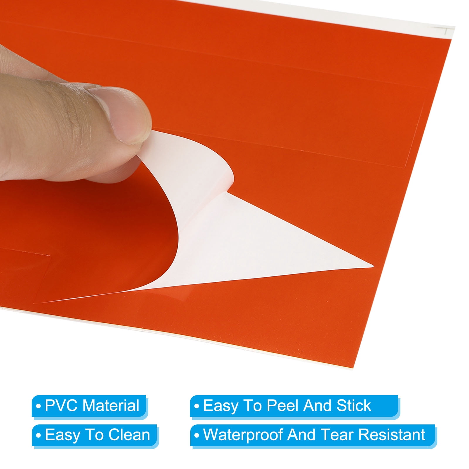 Unique Bargains Removable Self Adhesive Waterproof Arrow Sign Floor Decal Orange