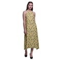 thumbnail image 1 of Bimba Robe Longue Dos Nu à Col Halter Imprimée pour Femmes - Petite, 1 of 1