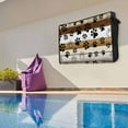 thumbnail image 6 of Outdoor TV Cover 36 to 39 Inches, Farmhouse Dog Paw Vintage Brown Wooden Board Waterproof and Weatherproof TV Cover with Remote Control Pocket, Flat Screen TV Cover Protector for Outside TV, 6 of 6