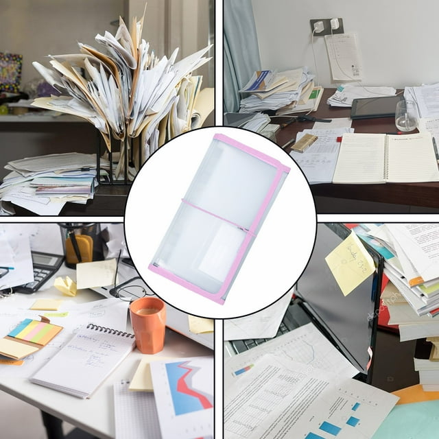 EGNMCR Organisateurs de Placard et Rangement, Sac Accordéon B6 Bill 13 Compartiments Sac de Reçus de Factures Cuve Financière Transparent Étanche File Classification Folder document en Plastique Classification Folder