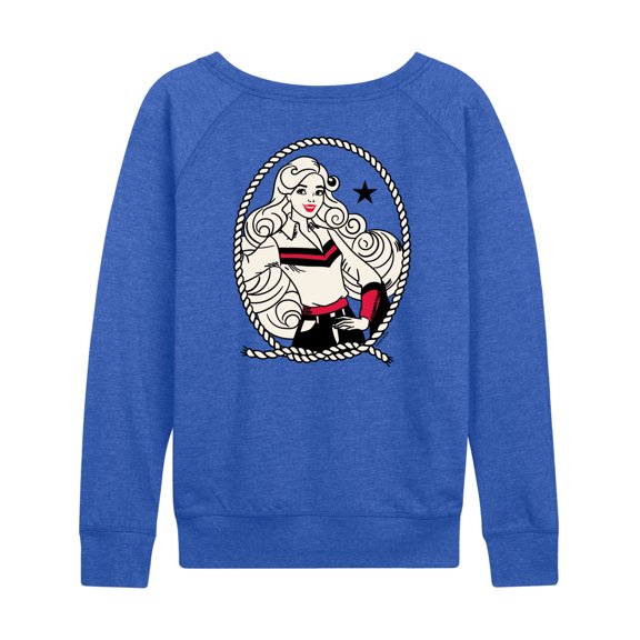 Barbie - Barbie Western Americana - Women's French Terry Long Sleeve Pullover