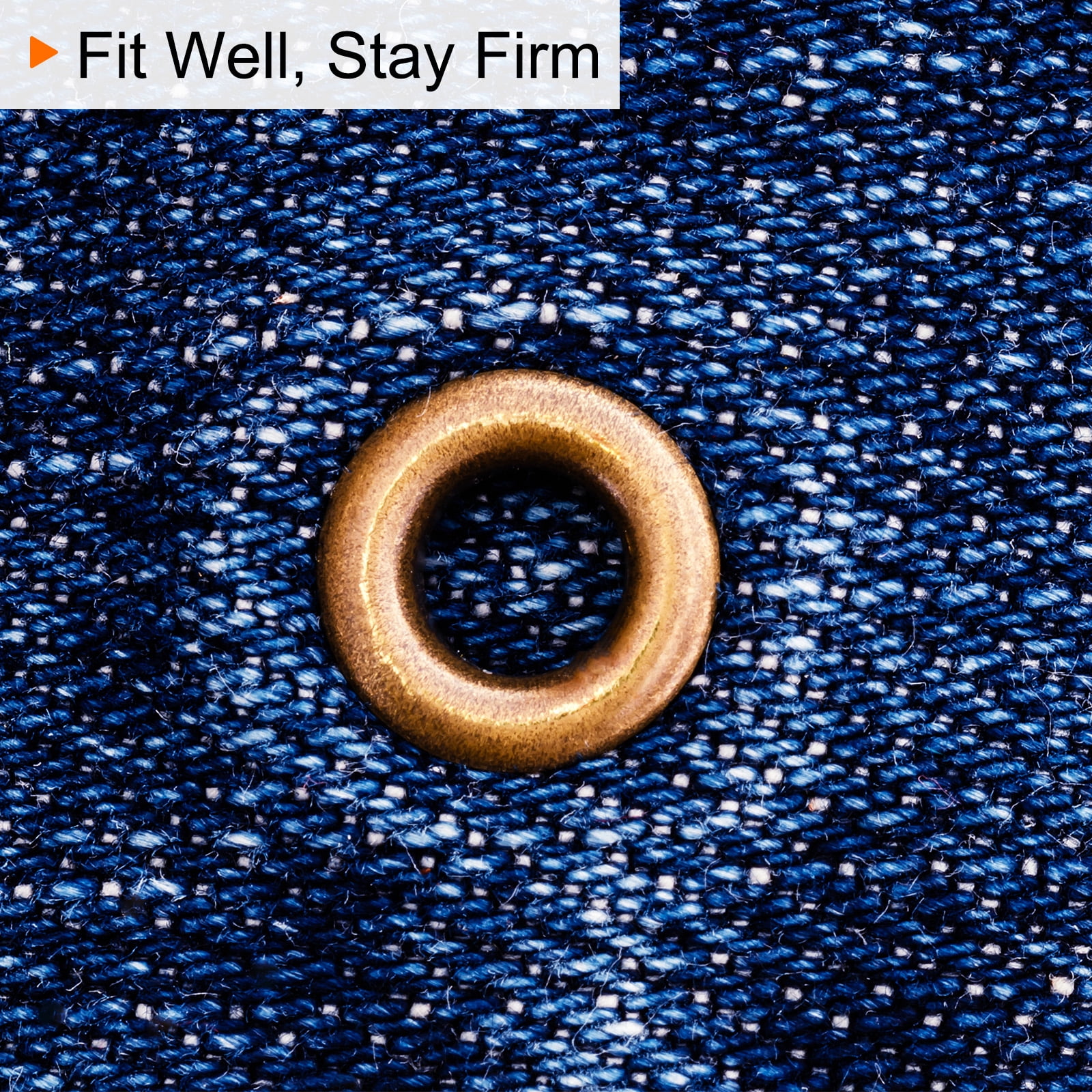 4 Colors Grommet Tool Kit 100 Sets 5mmx10mm Dia Copper Grommets Eyelets with 3pcs Install Tools
