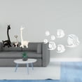 thumbnail image 2 of Estatua De Jirafa Creativa Moderna Y Calcomanías De Pared De Pez, Espejo Acrílico, Centro De Mesa Para Escritorio, Oficina, Estantería, Dormitorio, Sofá, TV, Decoración, 2 of 8