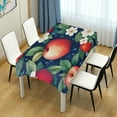thumbnail image 4 of Yayeee Tablecloths 54" x 72" Rectangle Wrinkle Resistant Party Table Cover, Blue Apple Pattern, 4 of 8
