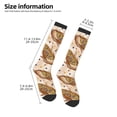 thumbnail image 2 of Xecao Corn 5 print thigh-high socks, crafted for both men and women with a stretchy, high-opaque design perfect for daily wear, 2 of 6