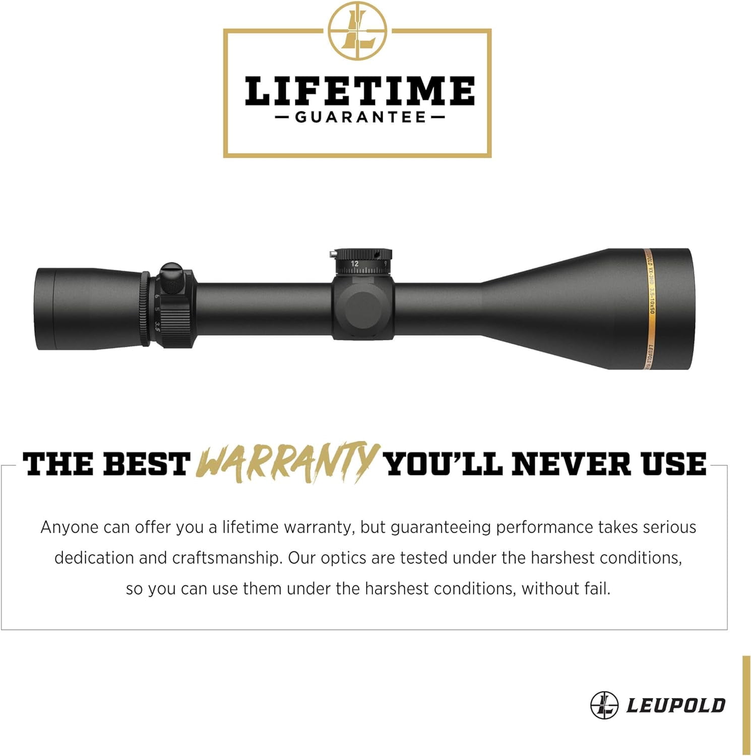 Leupold VX-3HD 3.5-10x50mm Riflescope