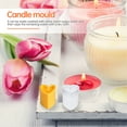 thumbnail image 3 of Shisuyan Candle Mold Transparent 3D Heart Shaped For Paraffin Wax Beeswax Candle Production 1Pack, 3 of 8