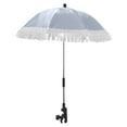 thumbnail image 3 of ​Stroller Parasol Umbrella Clamp-On Adjustable Sun Shade UV Protection Umbrella For Trolley Wheelchair Travel Foldable Portable Umbrella Shield 30 Inch, 3 of 7