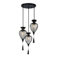 thumbnail image 1 of Xtricity - 3-Light Pendant, 15'' Wide, From the QueensDown Collection, Black, 1 of 3