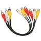 thumbnail image 3 of 2X 3 RCA Macho Una 6 RCA Hembra Divisor de Enchufe Audio TV DVD Adaptador de Video Cable AV, 3 of 5