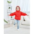 thumbnail image 3 of Aideaone Baby Winter Coat with Hooded Toddler Boys Girls Puffer Jackets for 12M-5T, 3 of 7
