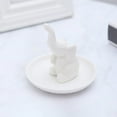 thumbnail image 4 of Inerposs Elegant Jewelry Tray, Ceramic Decorative Plate, Small Elephants Ring Organizer, Unique Home Decor, Stylish Gift Idea for Any Occasion, 4 of 7