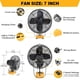 thumbnail image 2 of Ventilador portátil de obra LIVOWALNY para batería Dewalt de 20 V y 17 W, 2 of 8