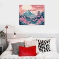 thumbnail image 5 of COMIO Landscape Wall Decor Japan Chureito Pagoda And Mt. Fuji In The Spring With Cherry Blossoms Scenery Painting Framed Wall Art For Living Room Ready To Hang, 5 of 5