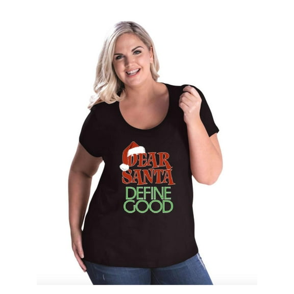 NIB - Women's Plus Size Curvy T-Shirt - Christmas Define Good